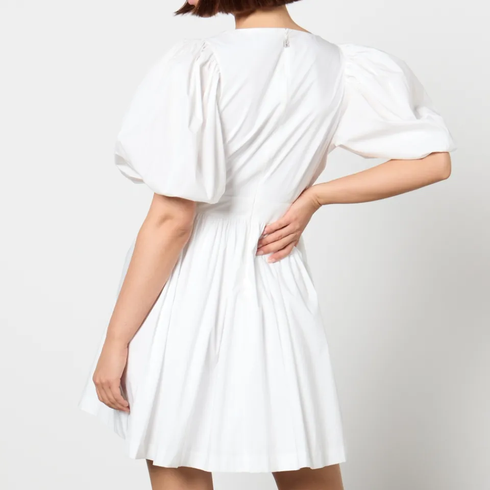 Dresses|Dresses|Toit Volant Rotate Birger Christensen Cotton-Blend Poplin Mini Dress - DK 34/UK 6