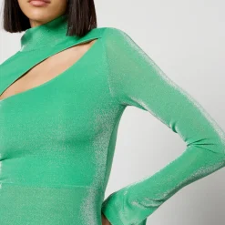 Dresses|Dresses|HAY Rotate Birger Christensen CutOut Lurex Midi Dress - DK 32/UK 4
