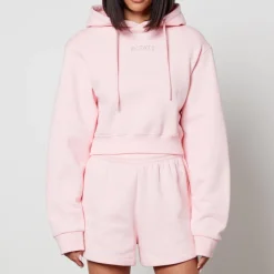 Sportswear|Loungewear|Ganni Rotate Cropped Cotton-Jersey Hoodie - XS