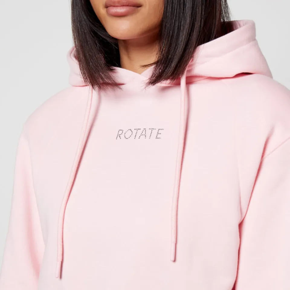 Sportswear|Loungewear|Ganni Rotate Cropped Cotton-Jersey Hoodie - XS