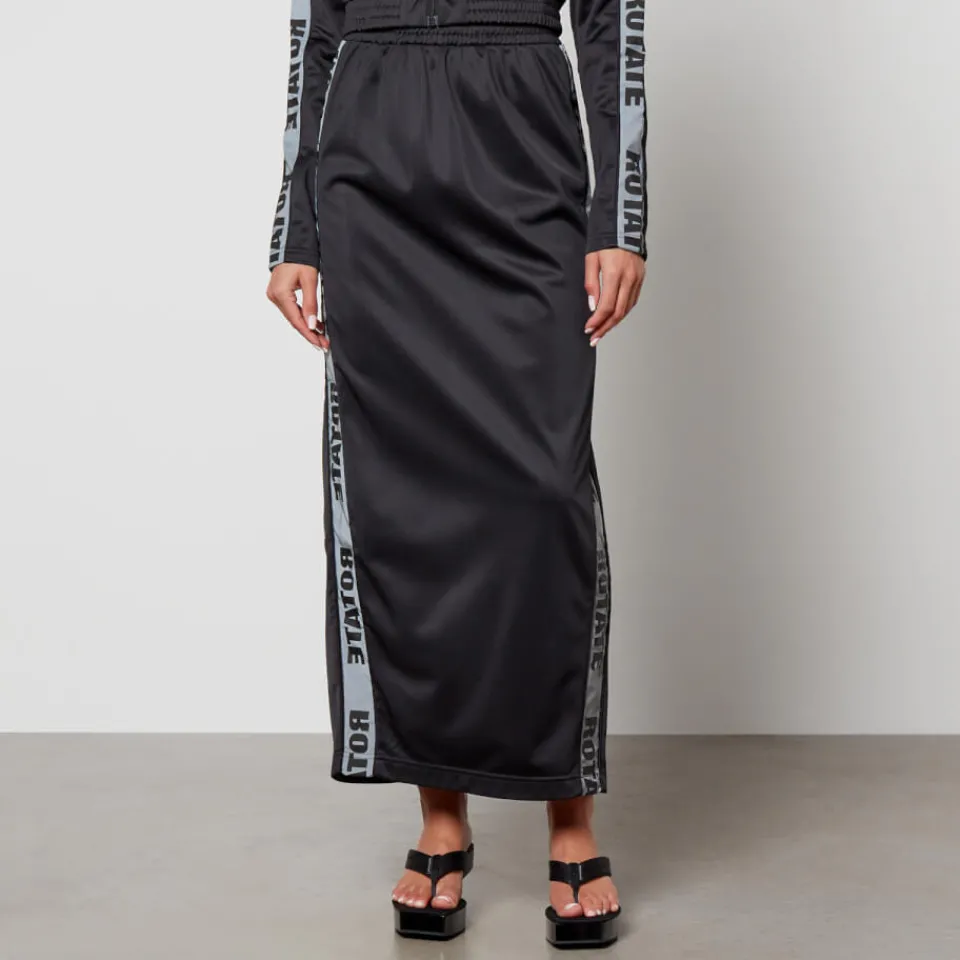 Skirts|Skirts|Café Kitsuné Rotate Logo-Print Shell Maxi Skirt - XS