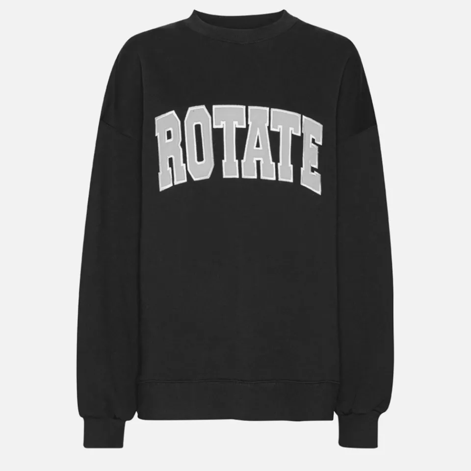 Sportswear|Loungewear|Ganni Rotate Sunday Heavy Crewneck Cotton-Jersey Sweatshirt - XS