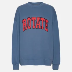 Sportswear|Co-Ord Sets|Ganni Rotate Sunday Logo Cotton-Jersey Sweatshirt - XS