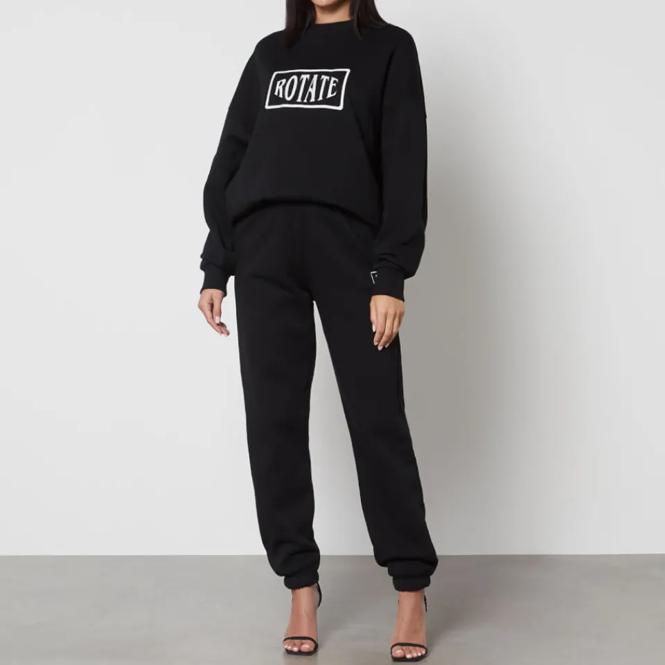Trousers|Sportswear|Rotate Sunday Logo-Embroidered Cotton-Jersey Joggers - S