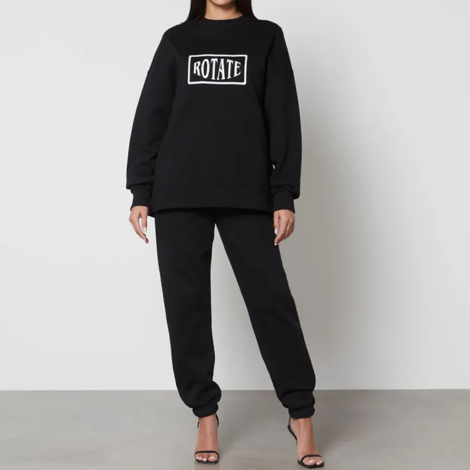 Sportswear|Loungewear|Rotate Sunday Logo-Embroidered Cotton-Jersey Sweatshirt - S