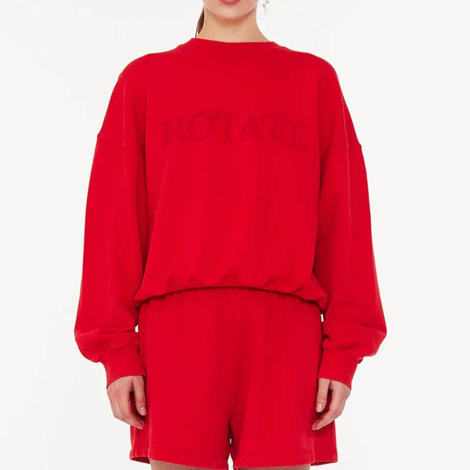 Sweatshirts|Sportswear|Rotate Sunday Relaxed Cotton-Jersey Sweatshirt - L