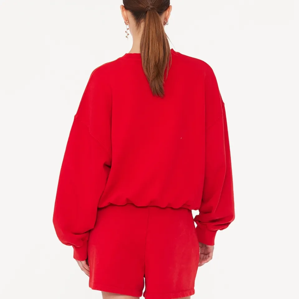 Sweatshirts|Sportswear|Rotate Sunday Relaxed Cotton-Jersey Sweatshirt - L