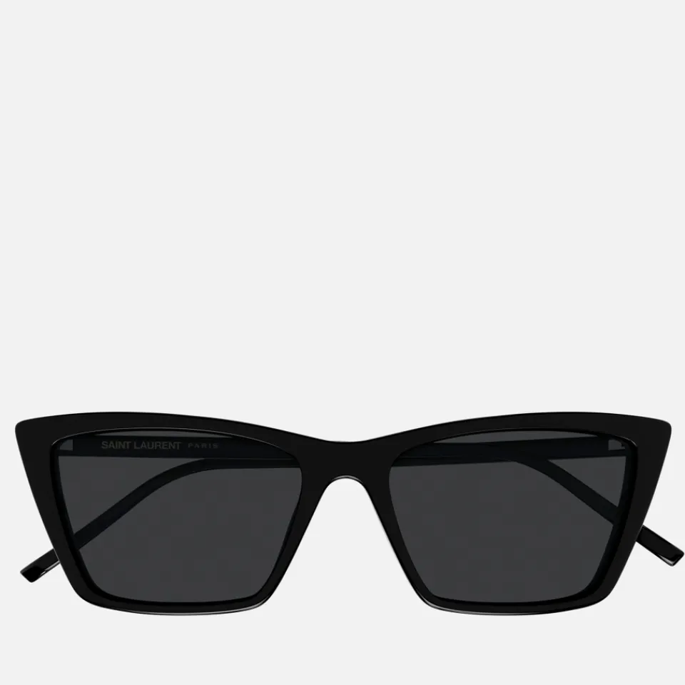 Sunglasses|Sunglasses|Dr. Martens Saint Laurent Mica Thin Cat Eye Acetate Sunglasses