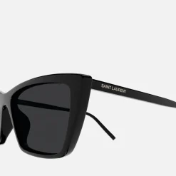 Sunglasses|Sunglasses|Dr. Martens Saint Laurent Mica Thin Cat Eye Acetate Sunglasses