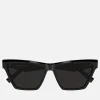 Sunglasses|Sunglasses|Dr. Martens Saint Laurent Monogram Cat-Eye Acetate Sunglasses