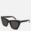 Sunglasses|Sunglasses|Saint Laurent Women's Kate Cateye Sunglasses - BLACK