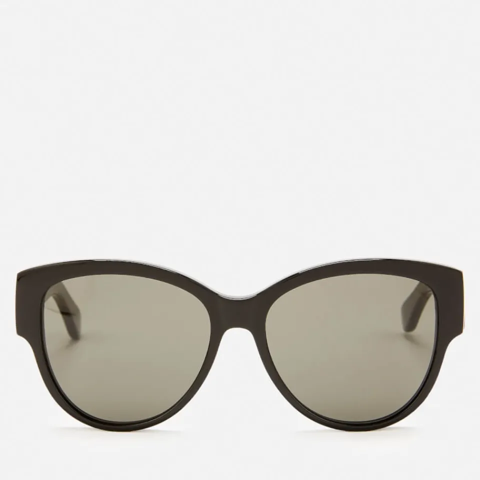 Sunglasses|Sunglasses|Saint Laurent Women's Oversized Round Frame Sunglasses - Black