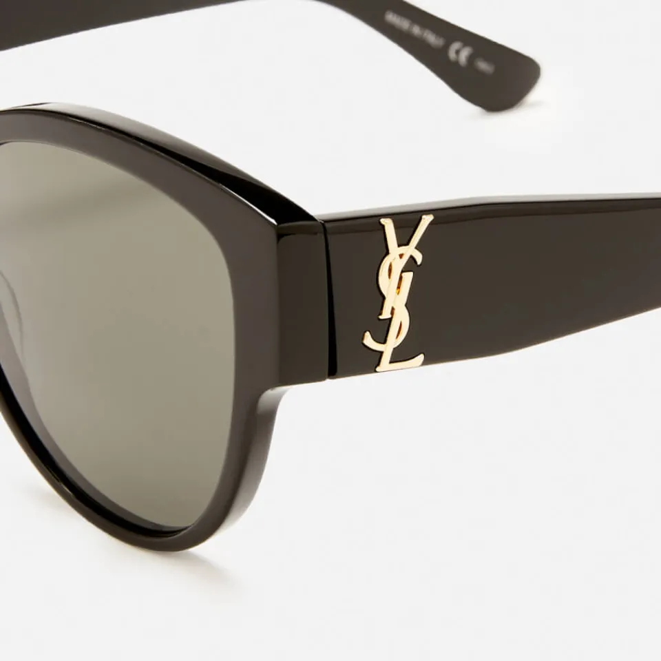 Sunglasses|Sunglasses|Saint Laurent Women's Oversized Round Frame Sunglasses - Black