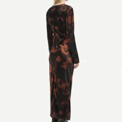 Dresses|Dresses|Ganni Samsøe Samsøe Alina Semi-Sheer Mesh Maxi Dress - M