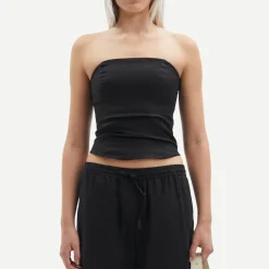 T-Shirts And Tops|Dr. Martens Samsøe Samsøe Saelynn Linen Bandeau Top - M