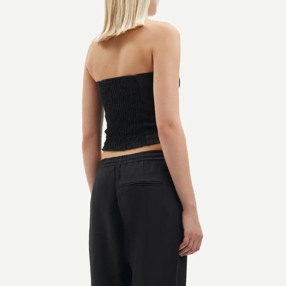 T-Shirts And Tops|Dr. Martens Samsøe Samsøe Saelynn Linen Bandeau Top - M