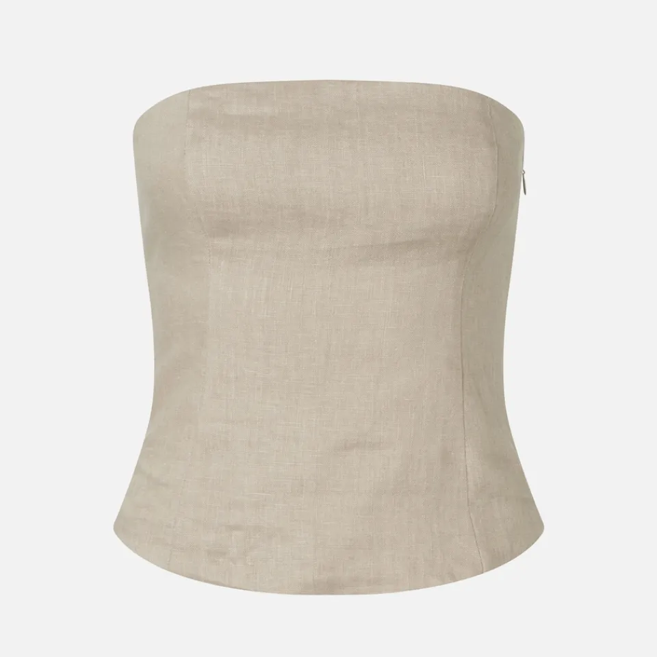 T-Shirts And Tops|ïn home Samsøe Samsøe Saelynn Linen Bandeau Top - L
