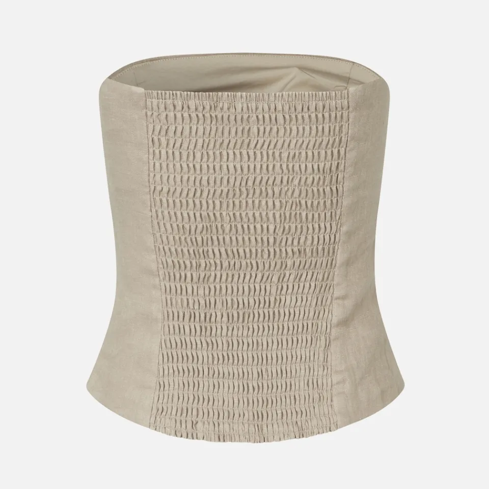 T-Shirts And Tops|ïn home Samsøe Samsøe Saelynn Linen Bandeau Top - L