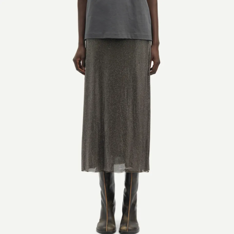Skirts|Skirts|Samsøe Samsøe Sahannan Embellished Mesh Skirt - XS