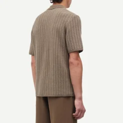 Shirts|Shirts|AMI Samsøe Samsøe Sarhys Cotton and Wool-Blend Knit Shirt - S