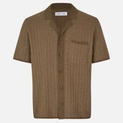 Shirts|Shirts|AMI Samsøe Samsøe Sarhys Cotton and Wool-Blend Knit Shirt - S
