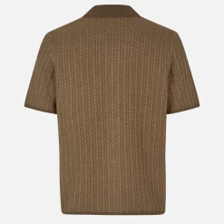 Shirts|Shirts|AMI Samsøe Samsøe Sarhys Cotton and Wool-Blend Knit Shirt - S