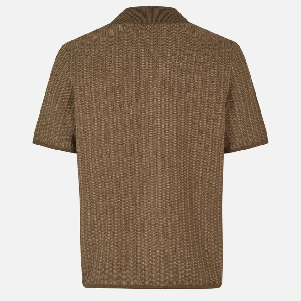 Shirts|Shirts|AMI Samsøe Samsøe Sarhys Cotton and Wool-Blend Knit Shirt - S