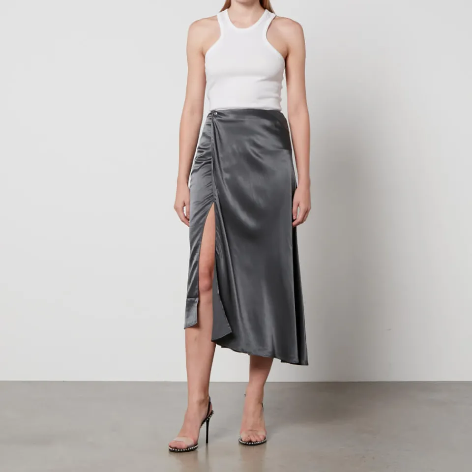 Skirts|Skirts|Dr. Martens Samsøe Samsøe Viktoria Satin Midi Skirt - XS