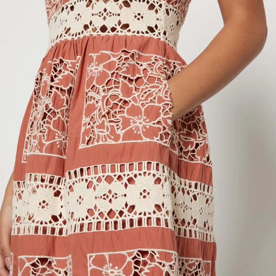Dresses|Dresses|Dr. Martens Sea New York Joah Guipure Lace and Cotton Sleeveless Midi Dress - US 6/UK 10