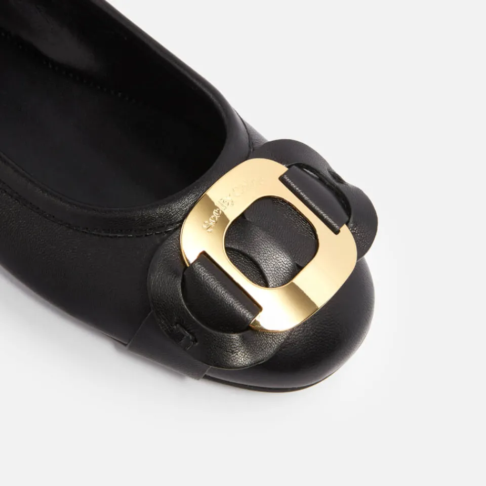 Flats|See By Chloé Chany Leather Ballet Flats - UK 3