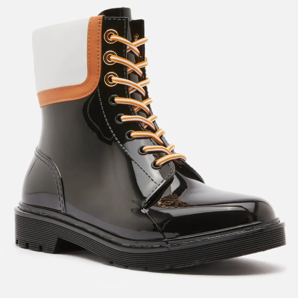 Boots|Dr. Martens See By Chloé Women's Florrie PVC Rain Boots - Dark Red - UK 3