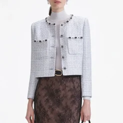 Jackets|Coats|Dr. Martens Self-Portrait Bouclé Jacket - UK 6