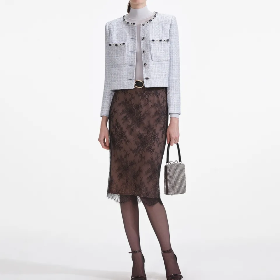Jackets|Coats|Dr. Martens Self-Portrait Bouclé Jacket - UK 6