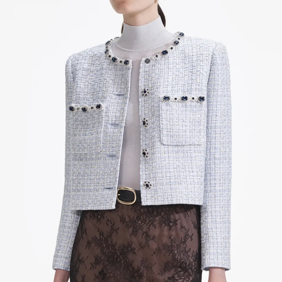 Jackets|Coats|Dr. Martens Self-Portrait Bouclé Jacket - UK 6