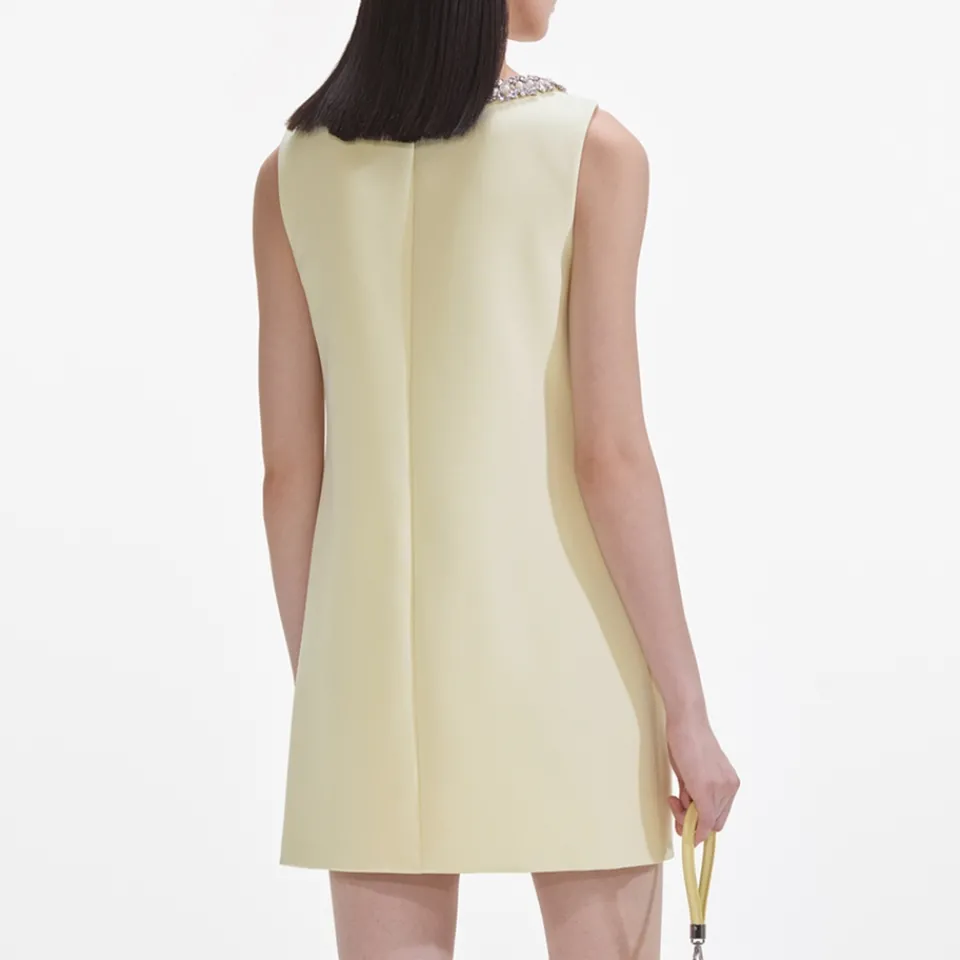 Dresses|Dresses|Self-Portrait Bow Crepe Mini Dress - UK 10