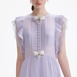 Dresses|Dresses|Self-Portrait Chiffon Maxi Dress - UK 8