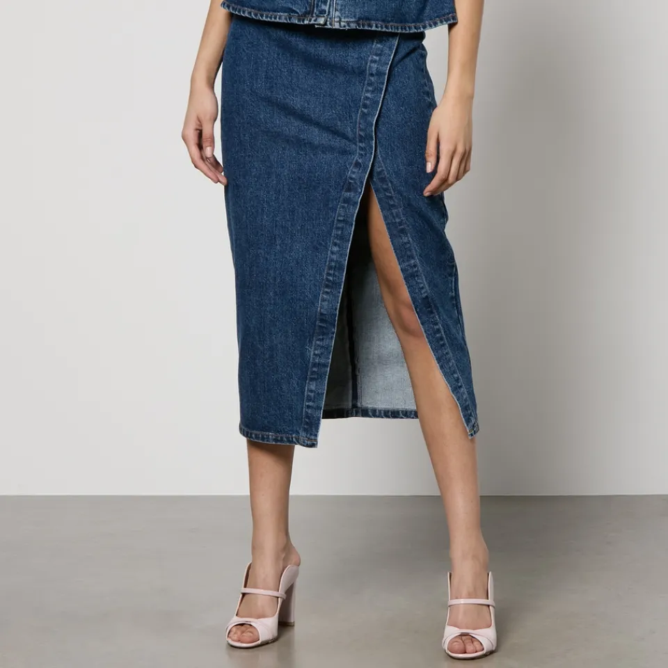 Dresses|Dresses|Dr. Martens Self-Portrait Denim Midi Dress - US 2/UK 6