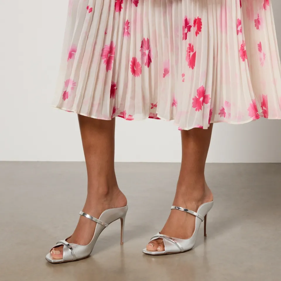 Dresses|Dresses|Cras Self-Portrait Floral-Print Chiffon Midi Dress - UK 12