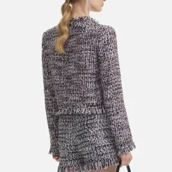 Jackets|Coats|Dr. Martens Self-Portrait Fringed Bouclé Blazer Jacket - UK 12
