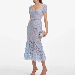 Dresses|Dresses|Self-Portrait Guipure Lace Midi Dress - UK 10