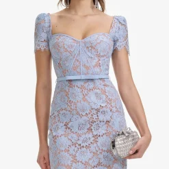 Dresses|Dresses|Self-Portrait Guipure Lace Midi Dress - UK 10