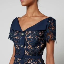 Dresses|Dresses|Self-Portrait Guipure Lace Midi Dress - US 2/UK 6