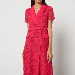 Dresses|Dresses|Dr. Martens Self-Portrait Guipure Lace Midi Wrap Dress - US 2/UK 6
