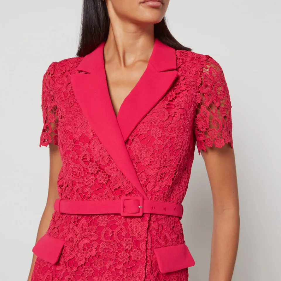 Dresses|Dresses|Dr. Martens Self-Portrait Guipure Lace Midi Wrap Dress - US 2/UK 6