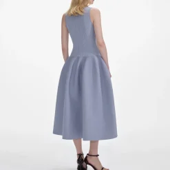 Dresses|Dresses|Dr. Martens Self-Portrait Ribbed Knit Midi Dress - M