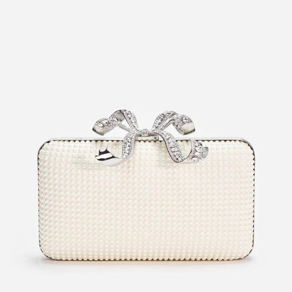 Bags|Dr. Martens Self-Portrait Satin Faux Pearl Box Clutch