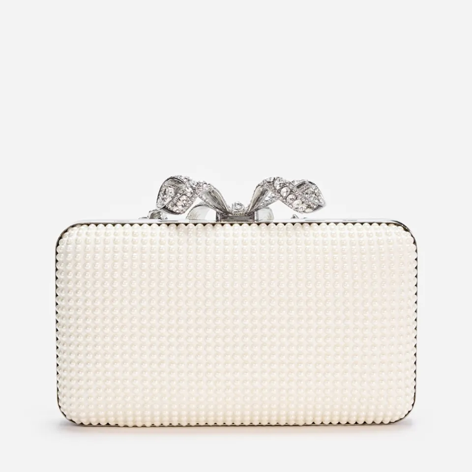 Bags|Dr. Martens Self-Portrait Satin Faux Pearl Box Clutch