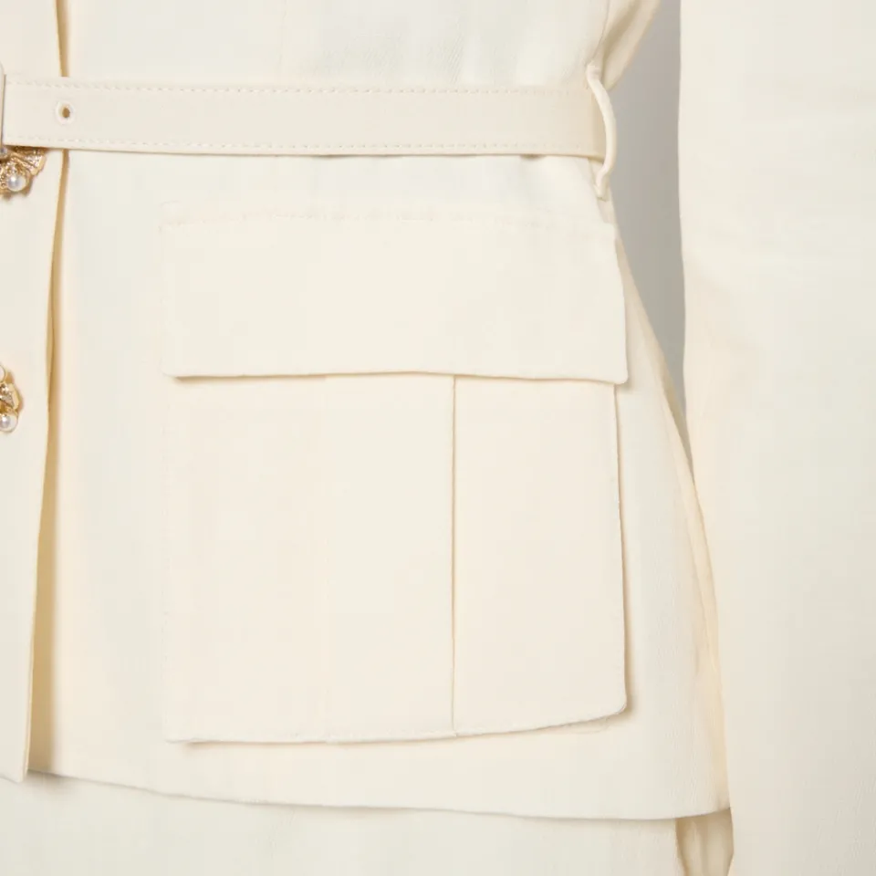 Dresses|Dresses|Self-Portrait Tailored Twill Midi Dress - UK 10