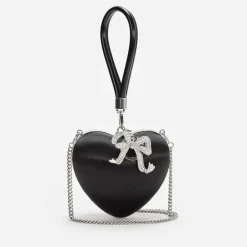 Bags|Dr. Martens Self-Portrait Top Handle Satin Heart Clutch