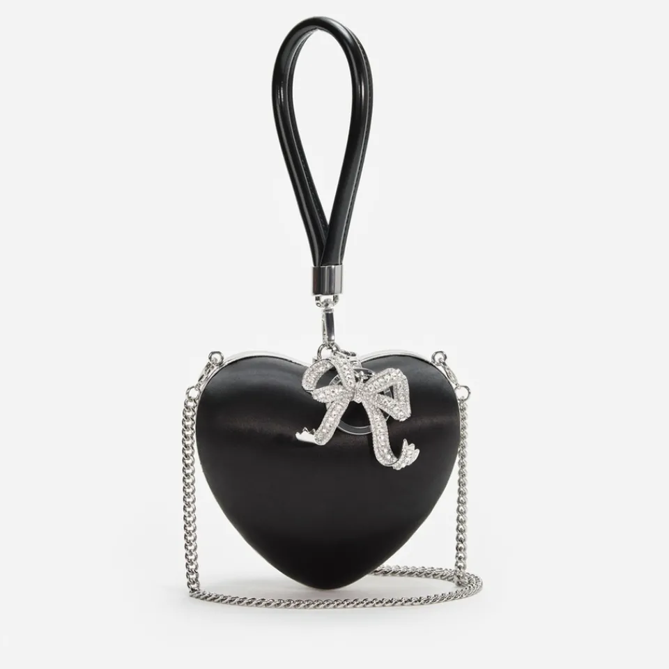 Bags|Dr. Martens Self-Portrait Top Handle Satin Heart Clutch